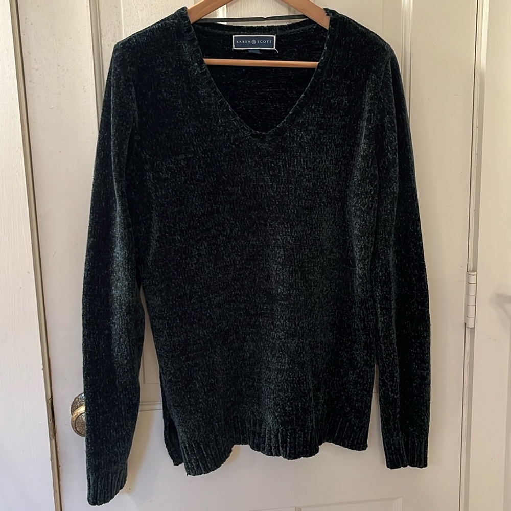 Karen Scott V Neck Sweater
